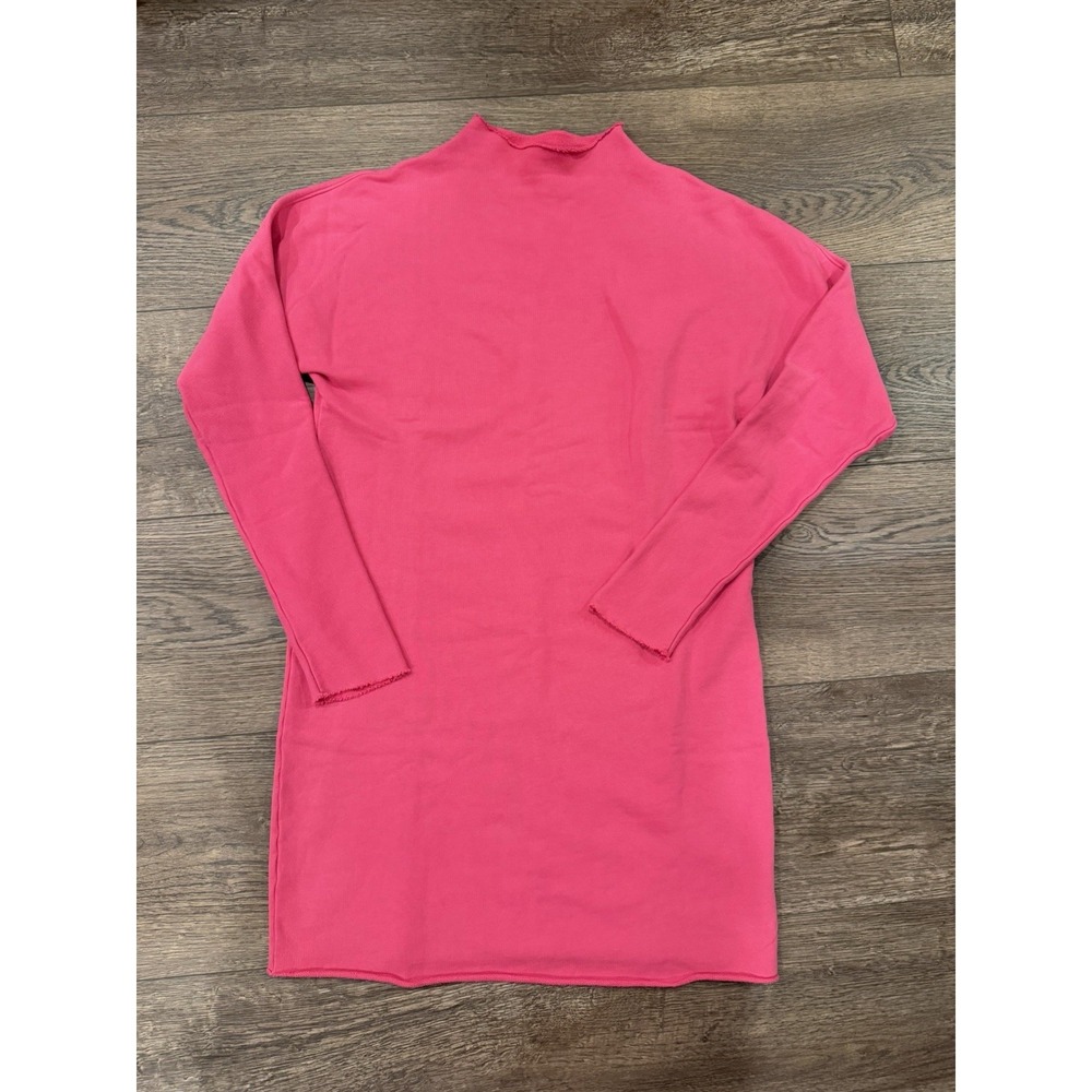 Frank & Eileen "Lab" 100% Cotton Shirt Dress / Sweater Dress Pink Size S Mint - Picture 2 of 7